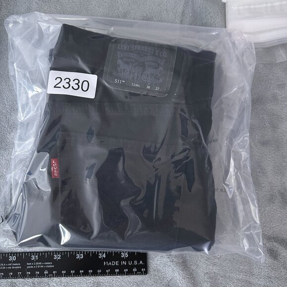 Levi's 511 Skinny Jeans Womens Size 12 Performance Slim Fit Mid Rise Black - Picture 12 of 12